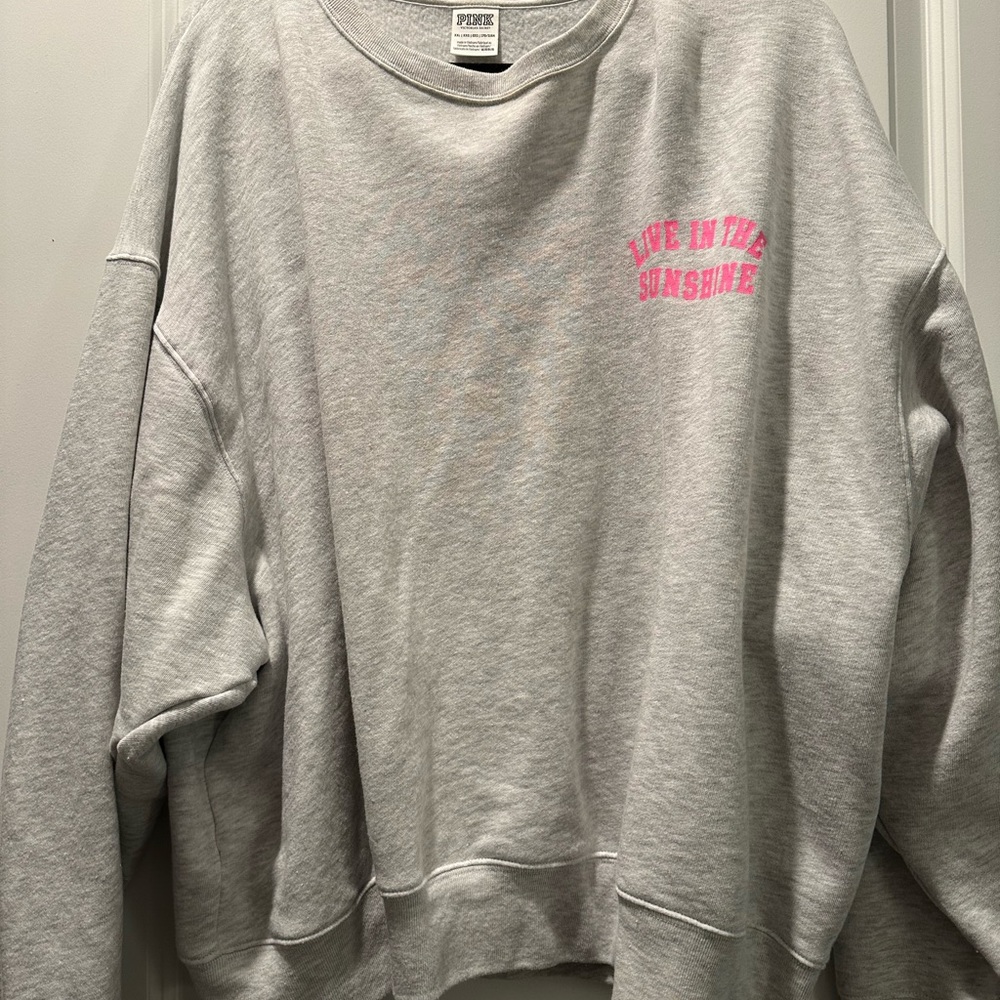 PINK oversized crew neck